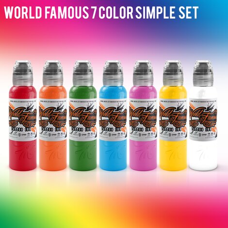 Набор чернил World Famous Colors Simple Set: Основы для идеальных татуировок